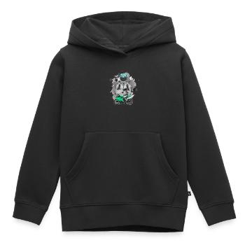 Motorcycle Lifestyle / Motorcycle / Motorcycle biker - Kids Premium Organic Hoodie - black - Front - AI Model Kid Male (0cm)