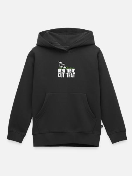 Rasenmähen - Kinder Premium Organic Hoodie - Schwarz