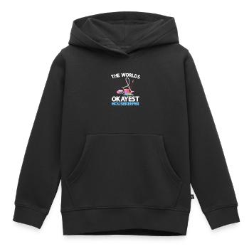 Ménage - Sweat Premium à capuche enfant bio - noir - Devant - AI Model Kid Male (0cm)