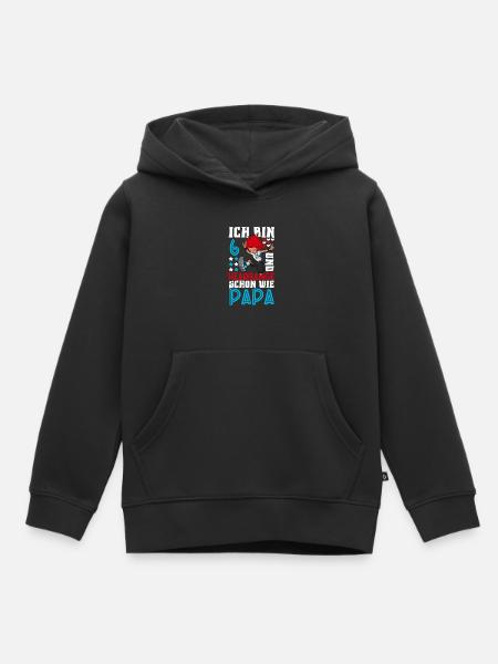 Ich bin 6 - Mädchen Rocker - Kinder Premium Organic Hoodie - Schwarz