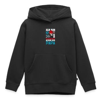 Ich bin 10 - Mädchen Rocker - Kinder Premium Organic Hoodie - Schwarz - Vorne - AI Model Kid Male (0cm)