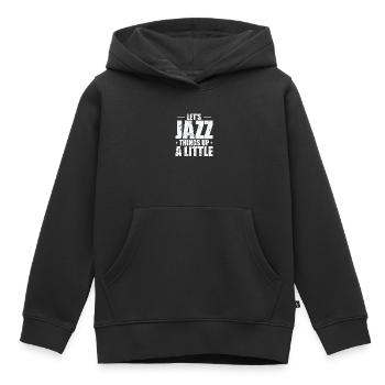 Let's Jazz Things up a Little Saxophon - Kinder Premium Organic Hoodie - Schwarz - Vorne - AI Model Kid Male (0cm)