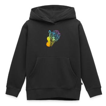 Double Bass Player Double Bassist - Double Bass In - Kids Premium Organic Hoodie - black - Front - AI Model Kid Male (0cm)