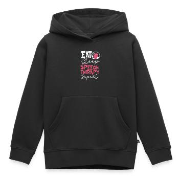Speech Therapist Therapy Assistant - Kinder Premium Organic Hoodie - Schwarz - Vorne - AI Model Kid Male (0cm)