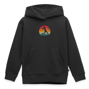 Baseball - Kinder Premium Organic Hoodie - Schwarz - Vorne - AI Model Kid Male (0cm)