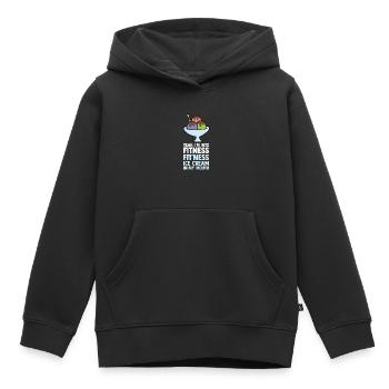 Eis Gelato Sommer Lustiges Eis - Kinder Premium Organic Hoodie - Schwarz - Vorne - AI Model Kid Male (0cm)