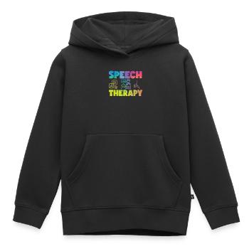 Speech Therapist Therapy Assistant - Kinder Premium Organic Hoodie - Schwarz - Vorne - AI Model Kid Male (0cm)
