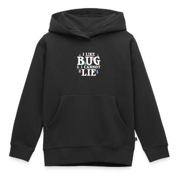 Insecte - Sweat Premium à capuche enfant bio - noir - Devant - AI Model Kid Male (0cm)