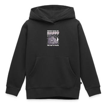 Rhinocéros Rhinocéros - Sweat Premium à capuche enfant bio - noir - Devant - AI Model Kid Male (0cm)