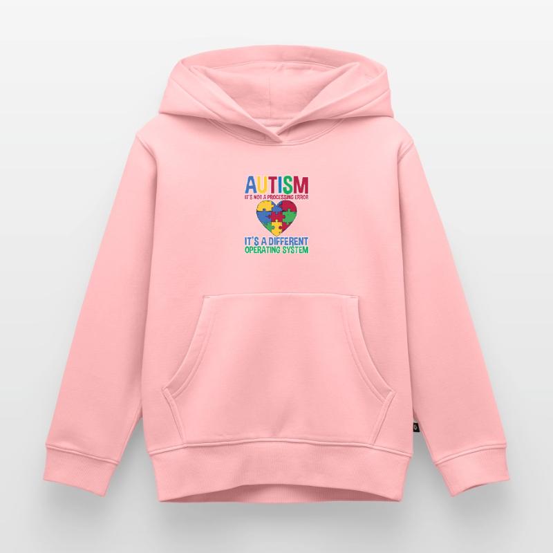 Autism, It's A Different Operating System 2 Kids Premium Organic Hoodie