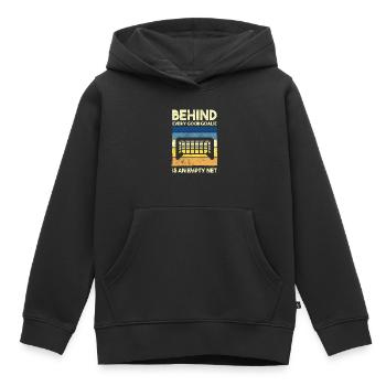 Eishockey Tormann Goalie , Eis Hockey - Kinder Premium Organic Hoodie - Schwarz - Vorne - AI Model Kid Male (0cm)