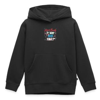 Christmas Quotes Lover Santa List Siblings Gift - Kinder Premium Organic Hoodie - Schwarz - Vorne - AI Model Kid Male (0cm)