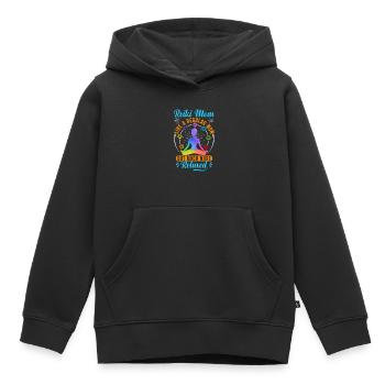 Praticiens Reiki Maître Reiki Maman Reiki - Sweat Premium à capuche enfant bio - noir - Devant - AI Model Kid Male (0cm)