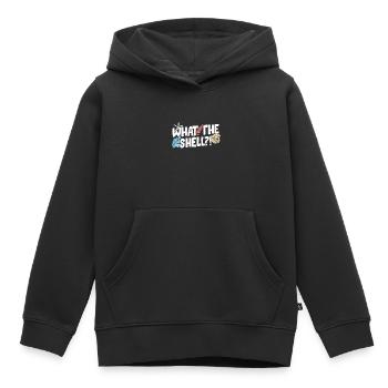Collecting shells - Kids Premium Organic Hoodie - black - Front - AI Model Kid Male (0cm)