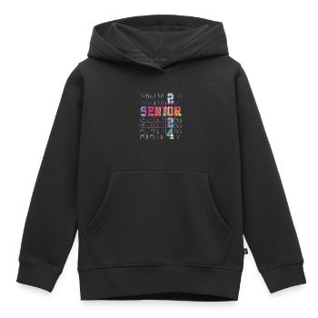 Klasse von 2024 Senior Jahr 24. - Kinder Premium Organic Hoodie - Schwarz - Vorne - AI Model Kid Male (0cm)