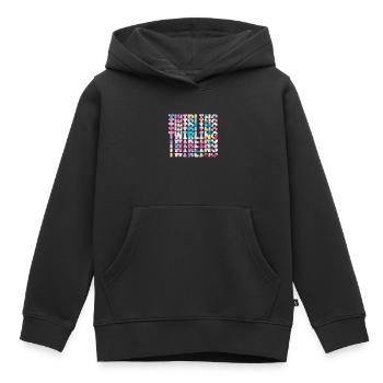 Tambourstab swirling - Kids Premium Organic Hoodie - black - Front - AI Model Kid Male (0cm)