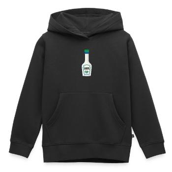 Ranch -Vinaigrette -Ranch -Vinaigrette - Sweat Premium à capuche enfant bio - noir - Devant - AI Model Kid Male (0cm)