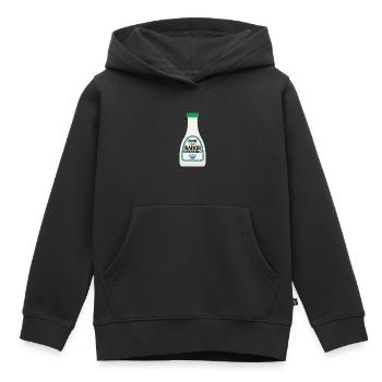 Ranch -Vinaigrette -Ranch -Vinaigrette - Sweat Premium à capuche enfant bio - noir - Devant - AI Model Kid Male (0cm)
