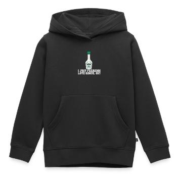 Ranch -Vinaigrette -Ranch -Vinaigrette - Sweat Premium à capuche enfant bio - noir - Devant - AI Model Kid Male (0cm)