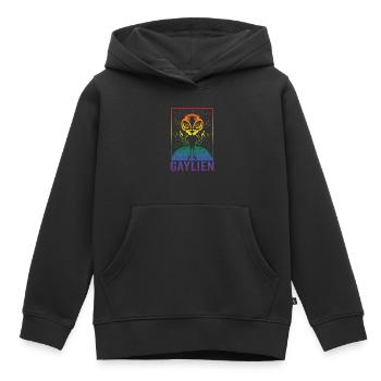Gender Lesben, Schwule, Trans, Queer Regenbogen - Kinder Premium Organic Hoodie - Schwarz - Vorne - AI Model Kid Male (0cm)