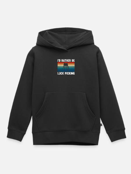 I'd Rather Be Lock Picking - Kinder Premium Organic Hoodie - Schwarz