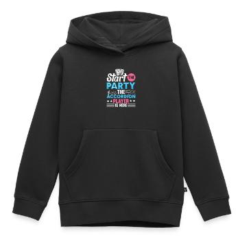 Akkordeon Polka Ziehharmonika Quetschkommode - Kinder Premium Organic Hoodie - Schwarz - Vorne - AI Model Kid Male (0cm)