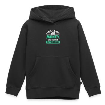 Akkordeon Polka Ziehharmonika Quetschkommode - Kinder Premium Organic Hoodie - Schwarz - Vorne - AI Model Kid Male (0cm)