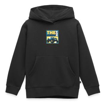 Monster Truck Car Trucks - Sweat Premium à capuche enfant bio - noir - Devant - AI Model Kid Male (0cm)