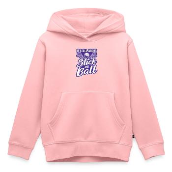 Lacrosse LAX Club Team Spieler Trainer Fans Coach - Kinder Premium Organic Hoodie - Rosa - Vorne - AI Model Kid Female (0cm)