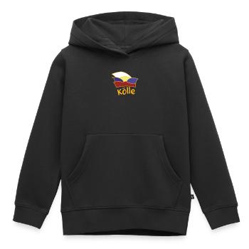 Kölle Karnevall Fastnacht mit Narrenkappe - Kinder Premium Organic Hoodie - Schwarz - Vorne - AI Model Kid Male (0cm)