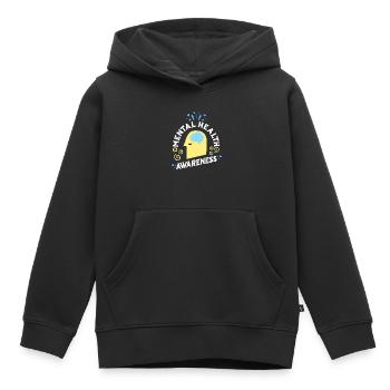 Mentale Gesundheit Selbstachtung Awareness Mental - Kinder Premium Organic Hoodie - Schwarz - Vorne - AI Model Kid Male (0cm)