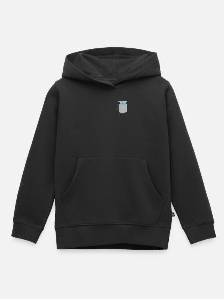 Knitting Knitter Pocket Knitting - Kinder Premium Organic Hoodie - Schwarz