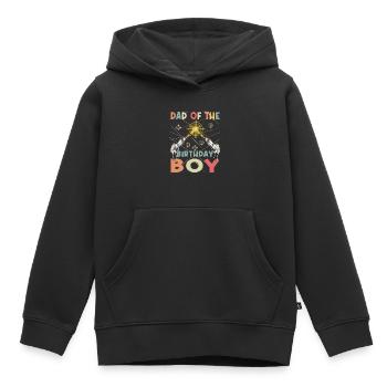 Cooler Lasertag Papa Party Geburtstagskind - Kinder Premium Organic Hoodie - Schwarz - Vorne - AI Model Kid Male (0cm)