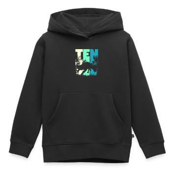 Pachycephalosaurus 10 Jahre Junge 10. Geburtstag - Kinder Premium Organic Hoodie - Schwarz - Vorne - AI Model Kid Male (0cm)