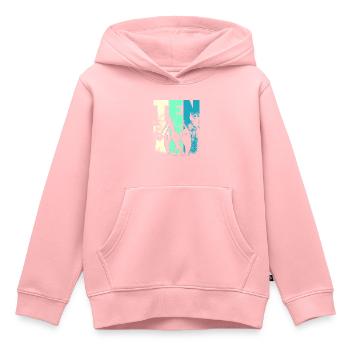 ptérodactyle 10 ans garçon 10e anniversaire - Sweat Premium à capuche enfant bio - rose - Devant - AI Model Kid Female (0cm)