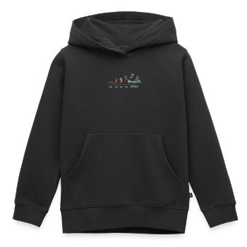 Mofa Mofafahrer Moped Vintage Mofa Mofasaison Mofa - Kinder Premium Organic Hoodie - Schwarz - Vorne - AI Model Kid Male (0cm)