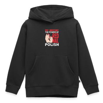 Nail Polish Nail Design Manicure Nail Studio Nails - Kids Premium Organic Hoodie - black - Front - AI Model Kid Male (0cm)