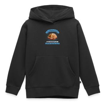 Leberkäs Bayern Leberkas Semmel Fleischkäse - Kinder Premium Organic Hoodie - Schwarz - Vorne - AI Model Kid Male (0cm)