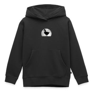Geese Moon Goose breeder Goose goose - Kids Premium Organic Hoodie - black - Front - AI Model Kid Male (0cm)