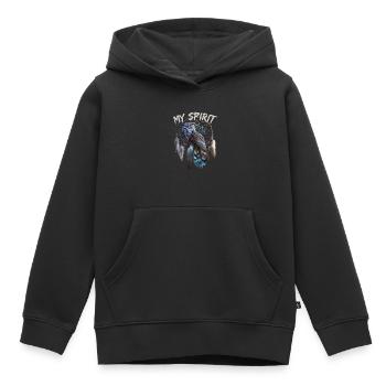 My Spirit für einen Esoteriker Esoterikerin - Kinder Premium Organic Hoodie - Schwarz - Vorne - AI Model Kid Male (0cm)