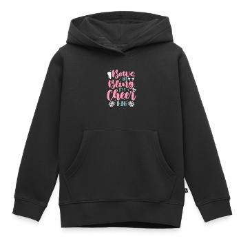 Cheerleading s’incline et bling c’est une acclamation - Sweat Premium à capuche enfant bio - noir - Devant - AI Model Kid Male (0cm)