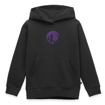 Goth geht über Friedhof - Gothic Grufti - Kinder Premium Organic Hoodie - Schwarz - Vorne - AI Model Kid Male (0cm)
