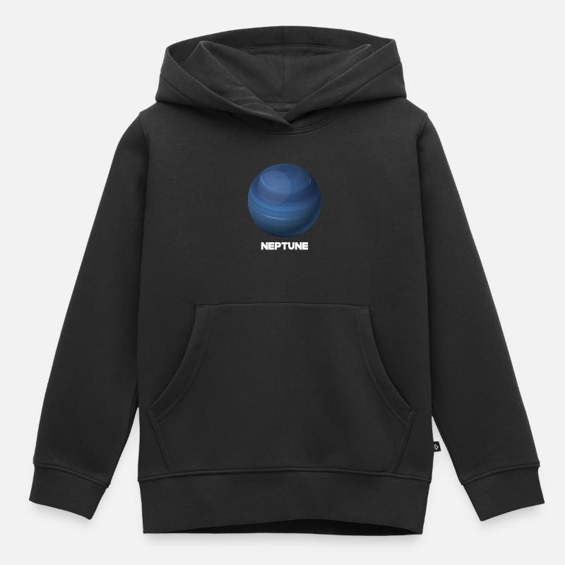 Neptun - Kinder Premium Organic Hoodie - Schwarz