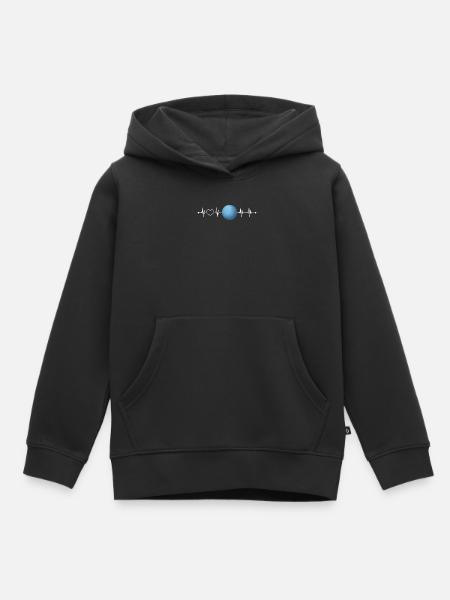 Uranus - Kinder Premium Organic Hoodie - Schwarz
