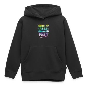 Geschieden und Pleite aber Frei Scheidungsparty - Kinder Premium Organic Hoodie - Schwarz - Vorne - AI Model Kid Male (0cm)