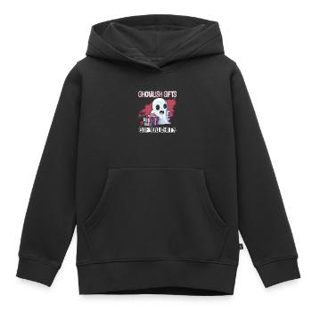 Les cadeaux effrayants vous donnent la chair de poule - Goth - Sweat Premium à capuche enfant bio - noir - Devant - AI Model Kid Male (0cm)