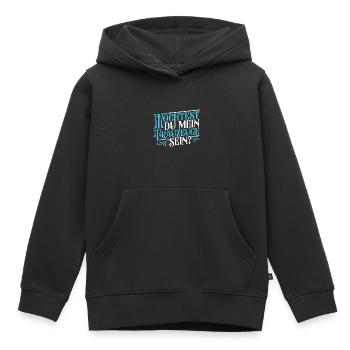 Möchtest du mein Trauzeuge sein - Kinder Premium Organic Hoodie - Schwarz - Vorne - AI Model Kid Male (0cm)