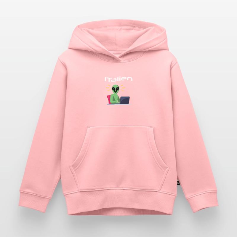 ITalien Alien Informatiker Hacker Coder Kinder Premium Organic Hoodie
