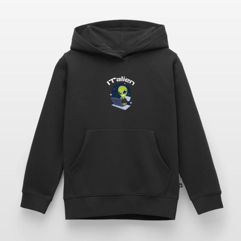 ITalien Alien Informatiker Hacker Coder Kinder Premium Organic Hoodie
