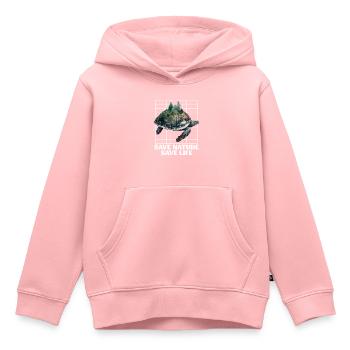 Save Nature Turtles Species Conservation Environment - Kids Premium Organic Hoodie - rose - Front - AI Model Kid Female (0cm)